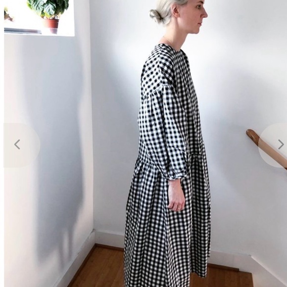 Checkered Rust Maxi Dress - Picture 7 of 7